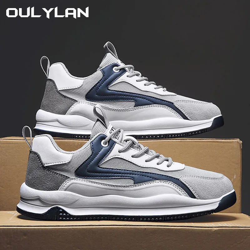 

Oulylan Comfortable Mesh Breathable Walking Shoes 2024 Male High Tide Footwear Soft Sole Outdoor Men's Running Sneakers