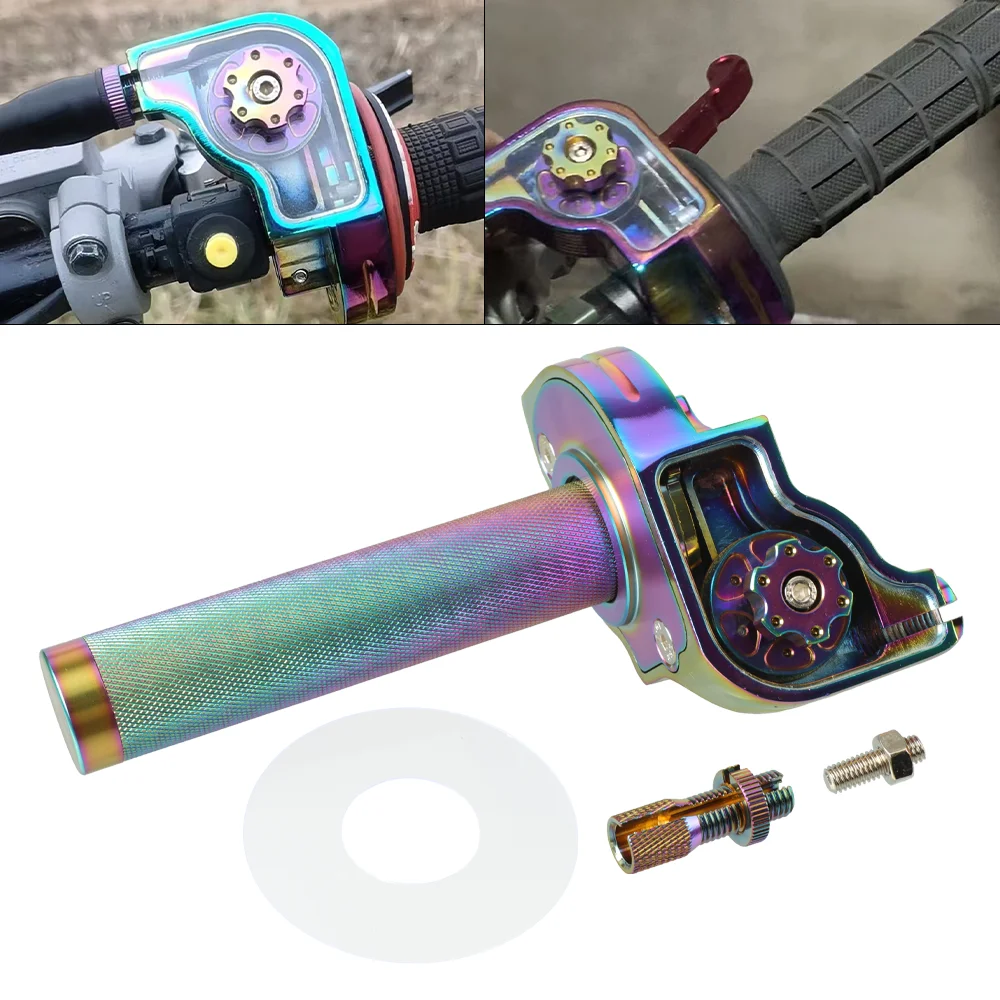 

22mm Universal CNC Aluminum Accelerator Throttle Twist Grips Handlebars For Motorcycle Moped Scooter Bike M10*1.5