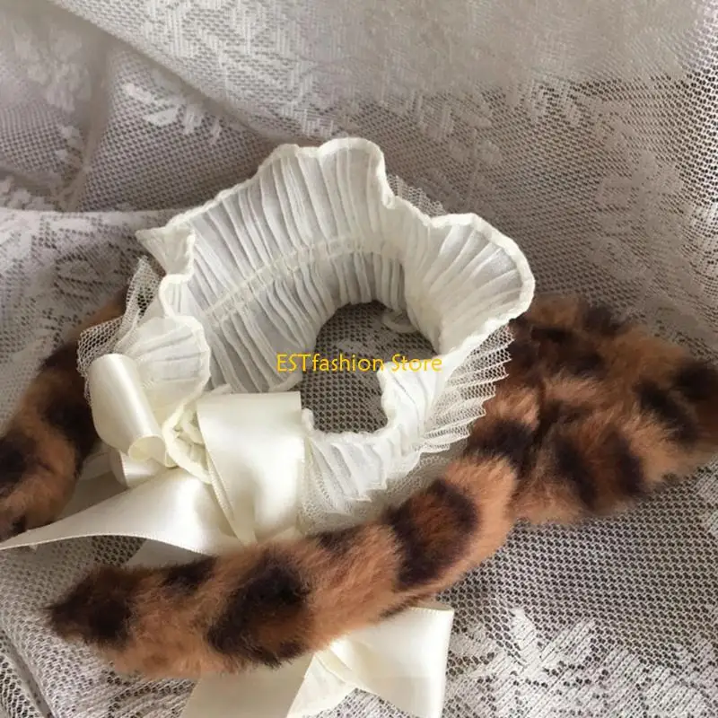 

Y5GC Plush Kitten Ears Furry Headbands Costume For Halloween And Birthday Celebrations