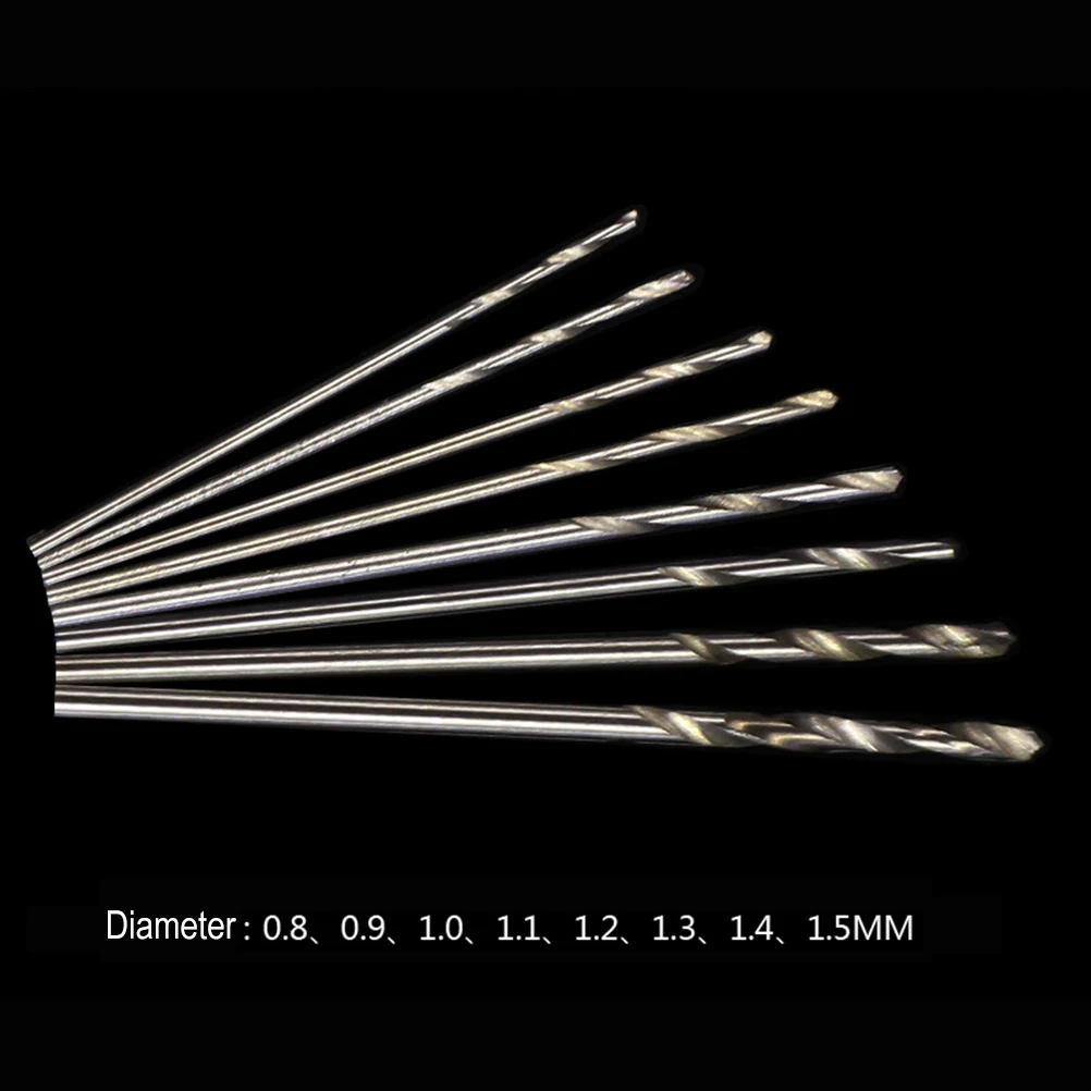 50 Pcs High Speed Steel Drill Bit Aluminum Bits Metal Set Wood Precision Long Lasting