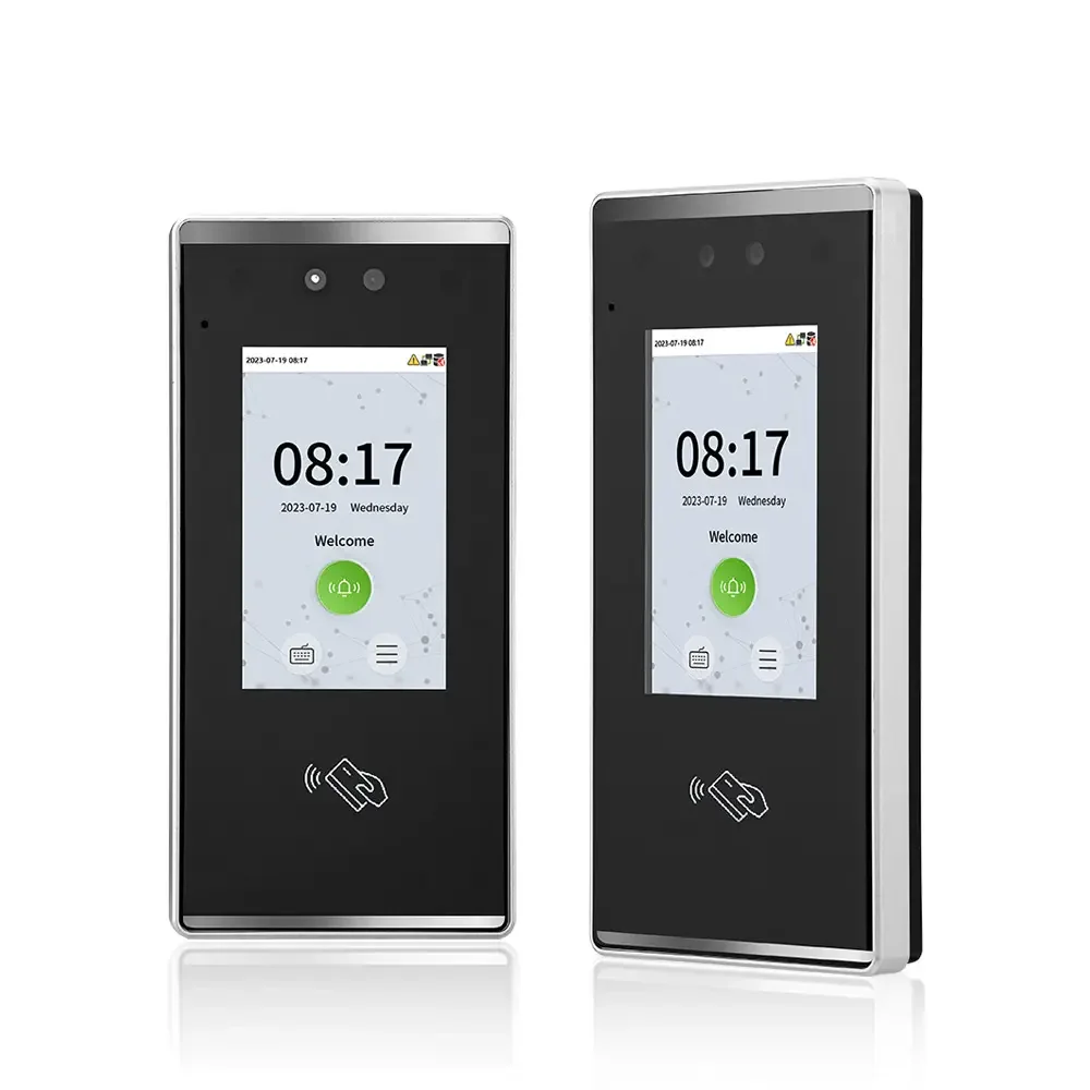 ZK مقاوم للماء IP65 محطة البيومترية AI التعرف على الوجه الموظف بطاقة RFID وقت الحضور نظام التحكم في الوصول إلى الباب #1