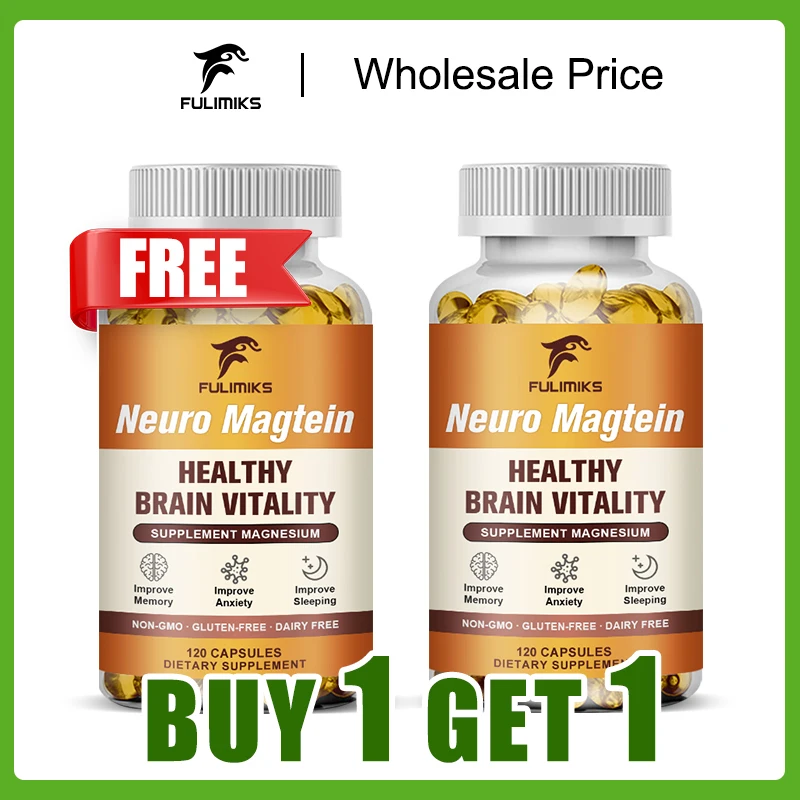 

Купи 1, получи 1 бесплатно! БАД Neuro Magtein для когнитивных функций, глубокого сна и снятия тревоги, улучшения ясности ума и здоровья мозга