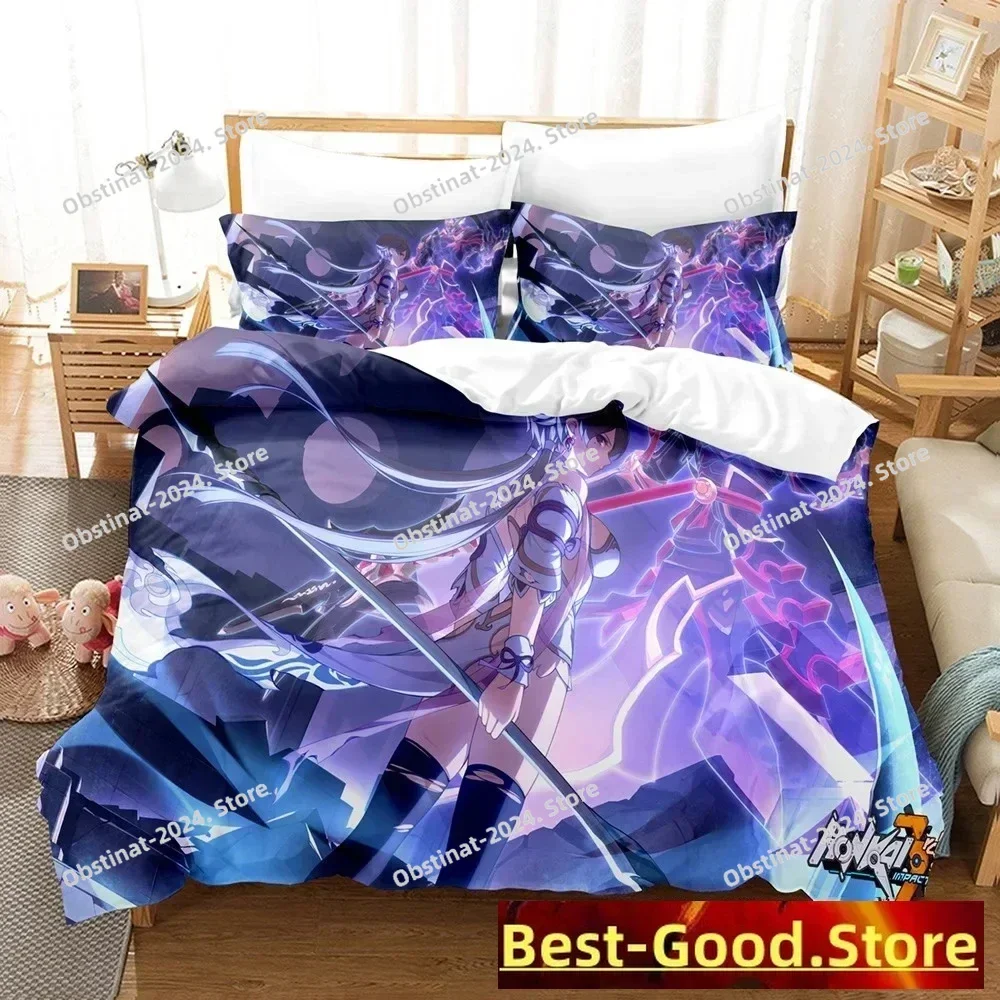 

2014 Honkai Impact 3 Bedding Set Single Twin Full Queen King Size Kawaii Girl Bed Set Teenager Bedroom Duvetcover Sets 3D Print