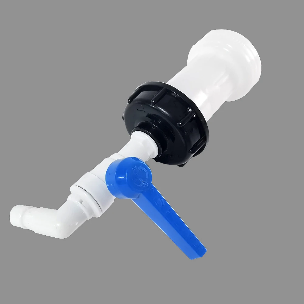 360 ° rotating faucet IBC S60 * 6 water tank adapter extension pipe set Garden irrigation water pipe joint accessories