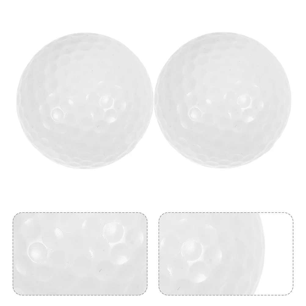 

3Pcs Dual Layer Practice Golf Balls Soft Golf Training Balls Indoor Outdoor Driving Range Backyard Backyard Practice Equipment