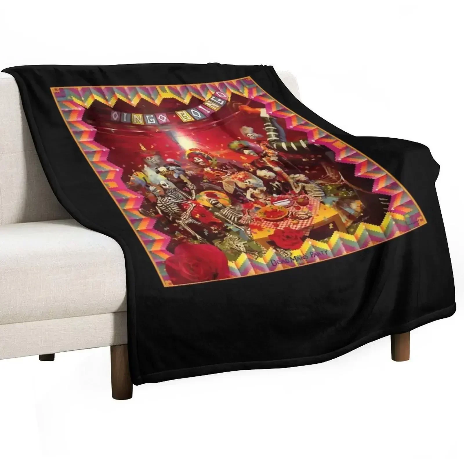 Gift Idea Oingo Boingo Dead Mans Party Gifts For Birthday Throw Blanket Beautifuls Thins Blankets