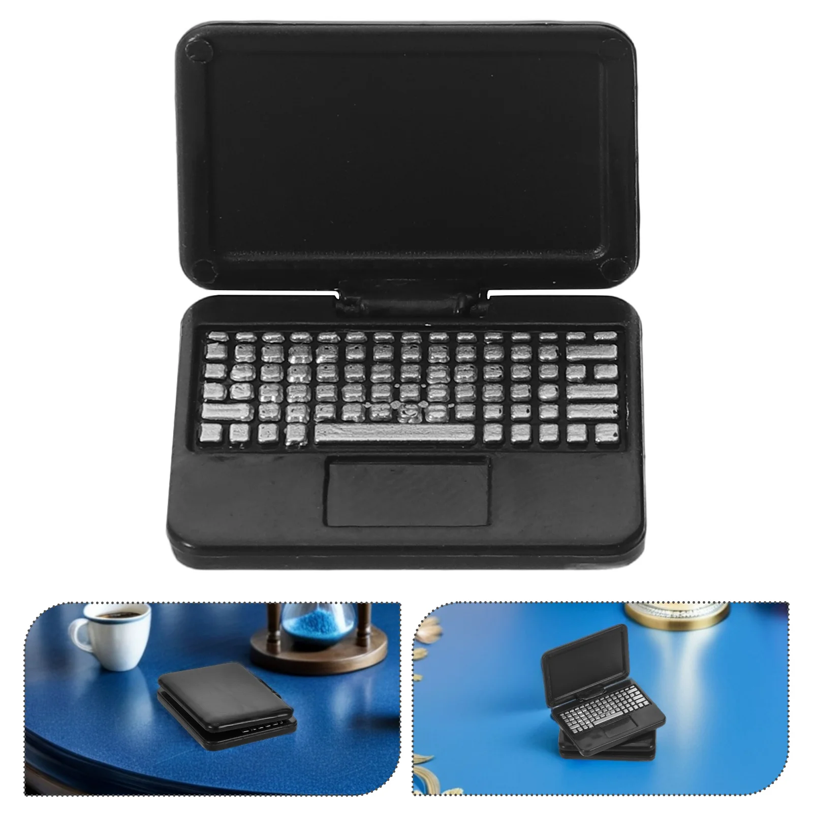 

8Pcs Dollhouse Mini Laptop - Functional Open Close Feature - Small Laptop Computer for Creative Interest Development