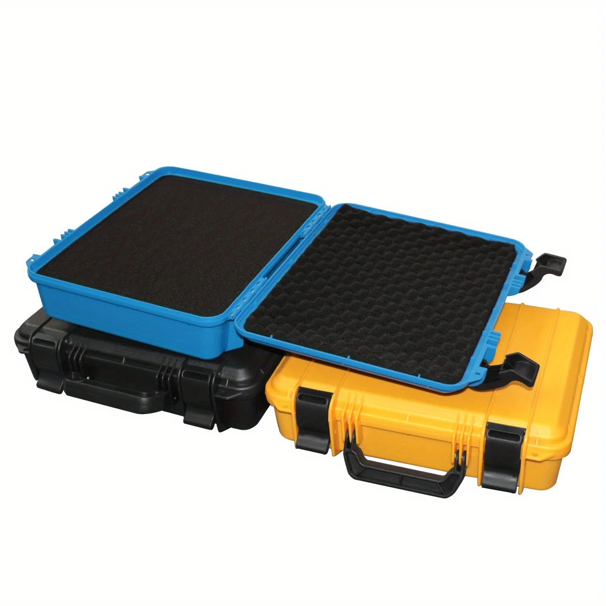 1pc Plastic Tool Case Suitable Carrying Tool Box Hardware Toolbox Portable Equipment Storage, Foam Padded Interior