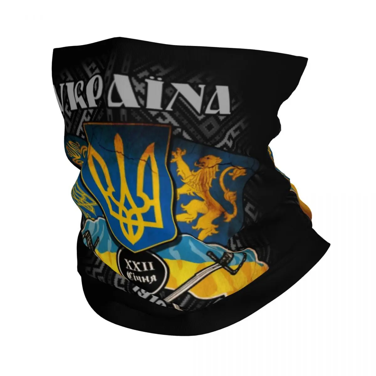 Custom Day Of Unity Of Ukraine Bandana Neck Gaiter for Ski Running Women Men Wrap Scarf Ukrainian Proud Flag Headband Warmer