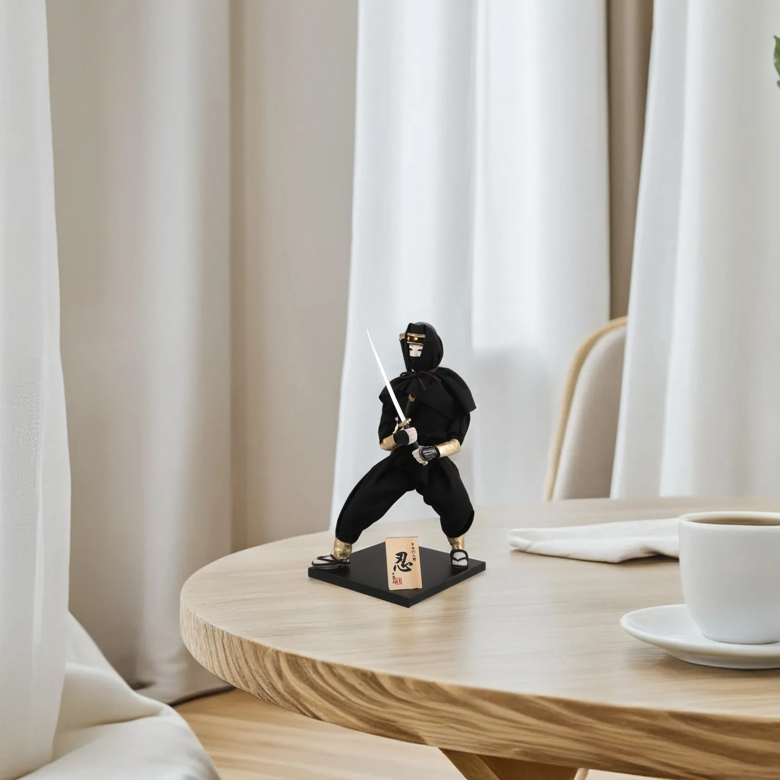 Japanese Samurai Lifelike Traditional Warrior Home Decor for Collectors Unique Oriental Charm Asian Folk Decoration