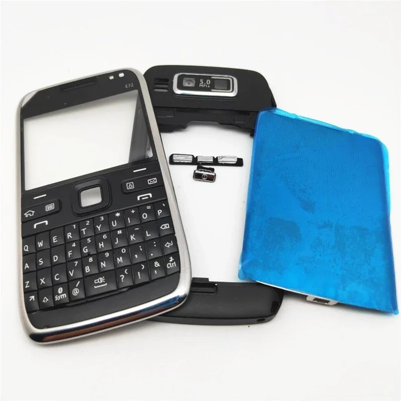 For Nokia E72 Housing Full Complete Mobile Phone Housing Cover +English Keypad Replacement Parts