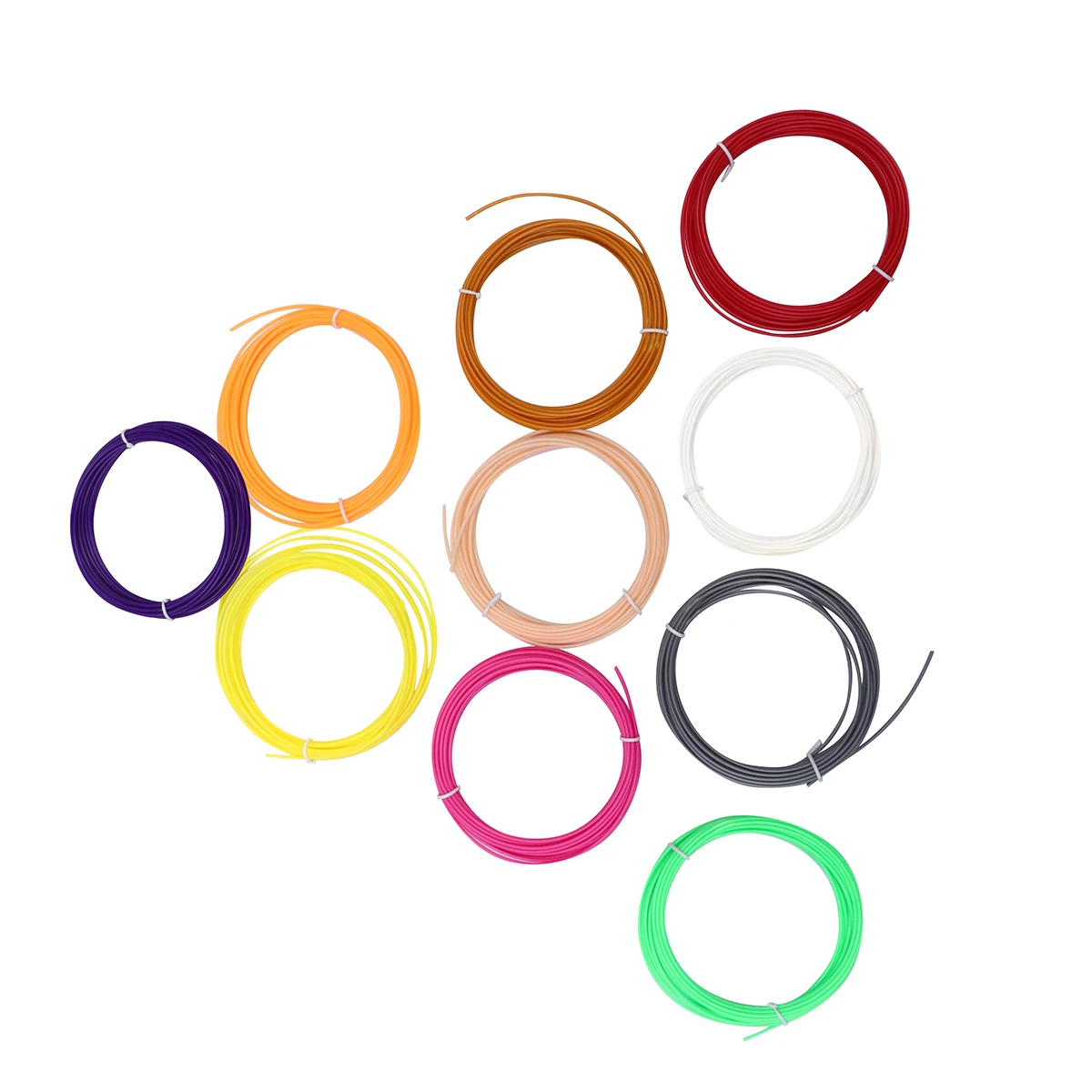 

1.75mm 3D Printer Filament 18 Random Colors Biodegradable Eco Friendly for 3D Pens Printers Smooth Diameter