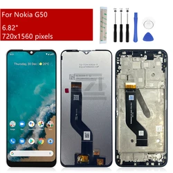 LCD For Nokia G50 Display Touch Screen Digitizer Assembly TA-1390 TA-1370 Display With Frame Replacement Repair Parts 6.82