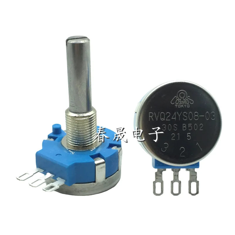 1pcs,RVQ24YS08-03 30S B502 5KΩ,Throttle potentiometer,Shaft length 30mm, effective angle 45 degrees