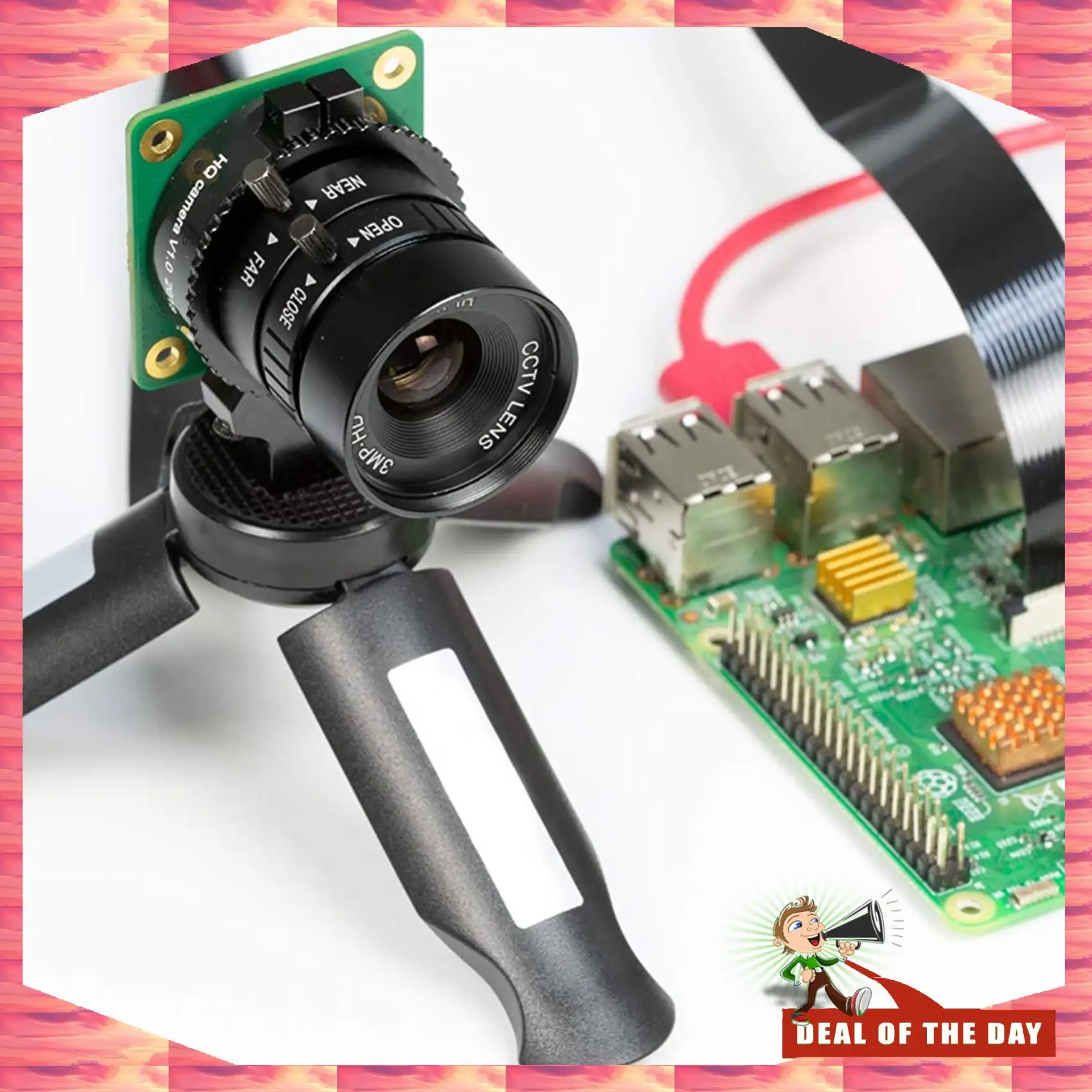 

24-Hour Delivery CS-Mount Lens For Raspberry Pi HQ Camera, 12Mm Focal Length With Manual Focus And Adjustable Aperture