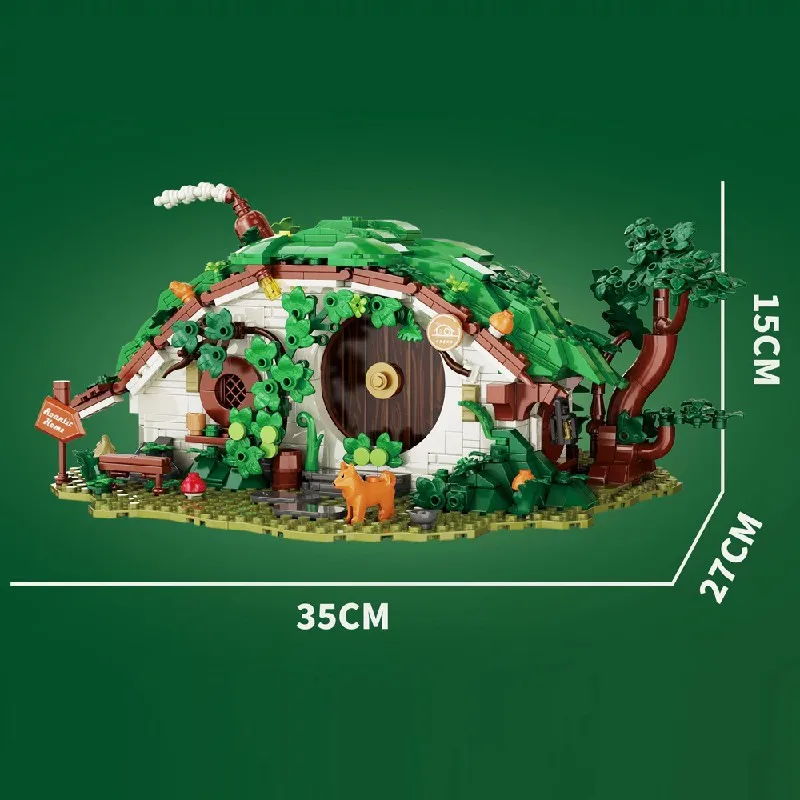  1088 قطعة مجموعات مباني منزل القزم الصغير مدينة العمارة وحدات بنة التجمع أطقم منمذجة هدية الكبار #3