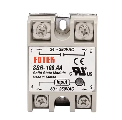 

SSR100AA Single Phase Solid State Relay SSR-100AA AC TO AC SSR 100A