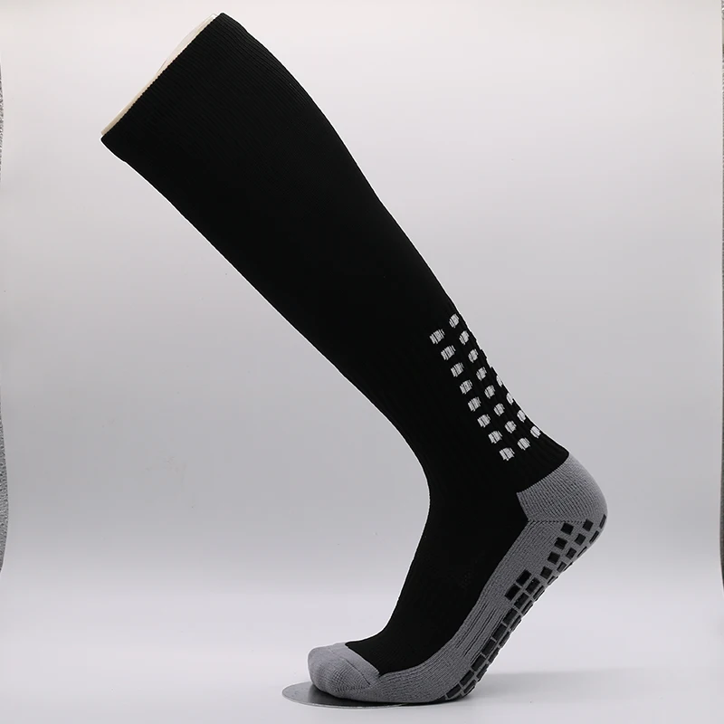 

3/5 пар футбольных носков с длинными трубчатыми рукавами, мужские профессиональные противоскользящие носки с толстой махровой подошвой, спортивные носки.