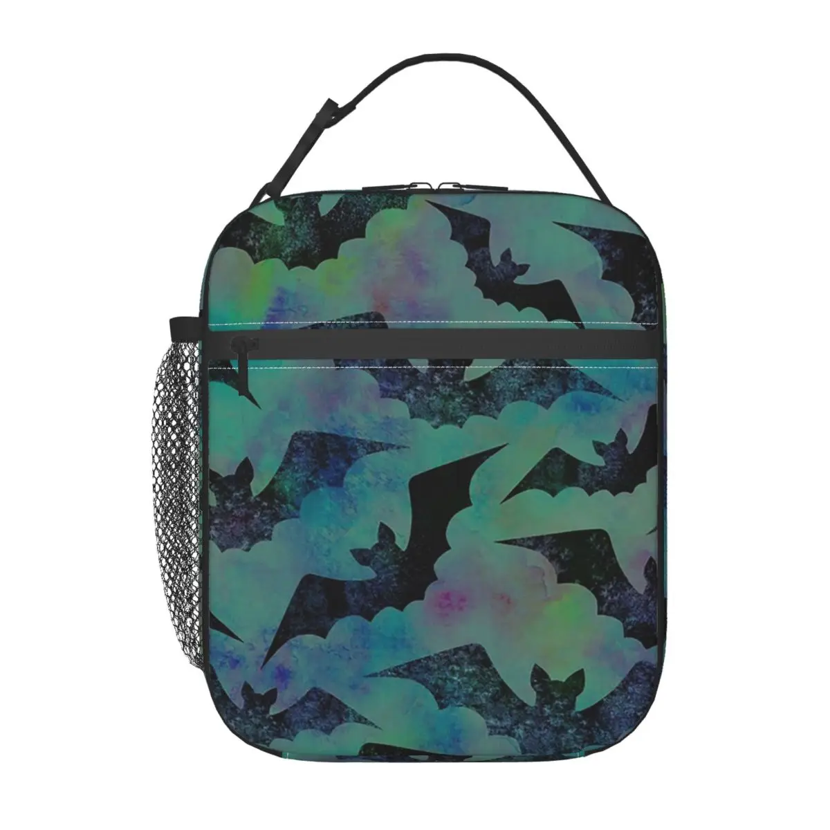 

Термосумка для обедов Bat Cloud на Хэллоуин и День мертвых, для женщин и детей, герметичная, для хранения продуктов, термосумка-тоут