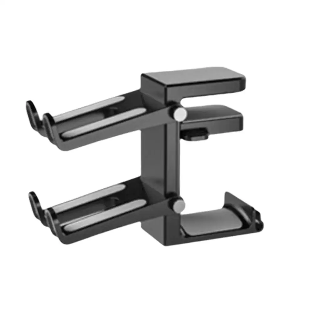 New Controller Headphone Stand For Desk 2 Gamepad Hangers 360° Rotating Headphone Holder Adjustable Clamp-on UnderDesk Hook T9K7
