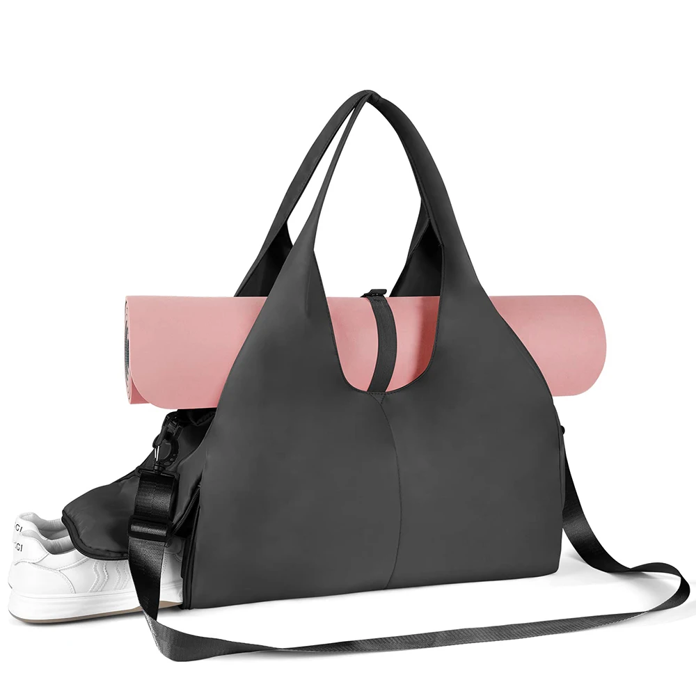 اليوغا حصيرة حقيبة قاعة رياضة للنساء مقصورة الأحذية المستقلة حقائب السفر اللياقة البدنية حمل حقيبة سعة كبيرة حقيبة كتف السباحة