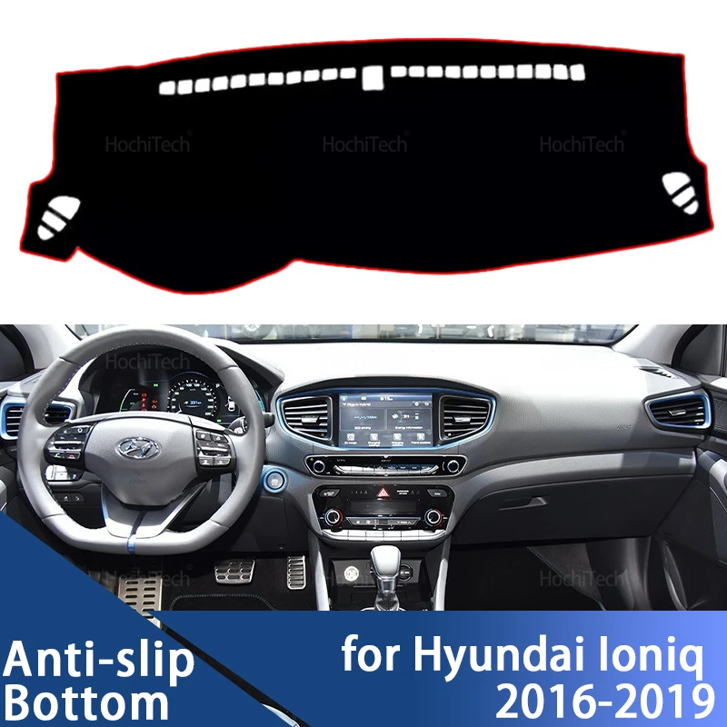 Dashboard Cover Pad Sun Protection Pad UV Protection Mat Left Hand Drive For Hyundai Ioniq Electric EV Hybrid PHEV 2016-2019