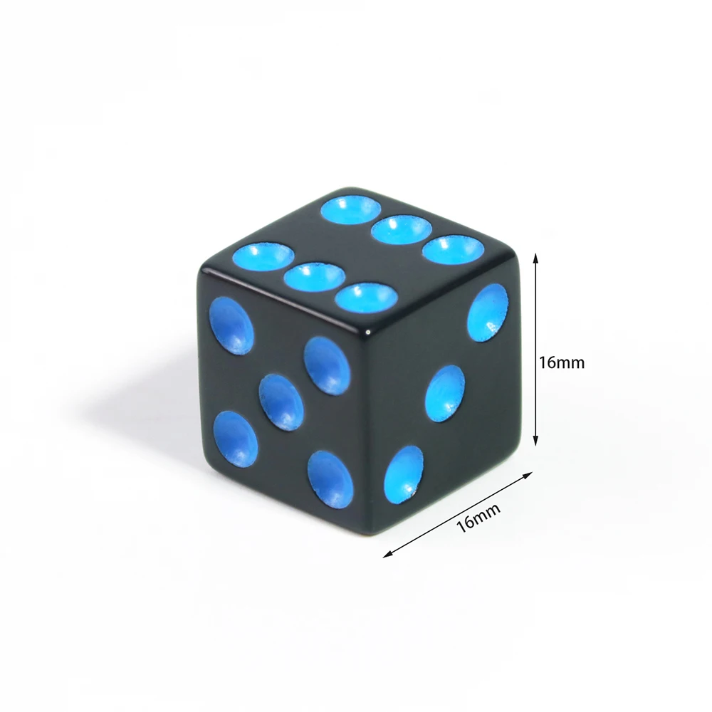 10pcs D6 Dice 16mm Square Corner Dice for Cards Game Tabletop Game