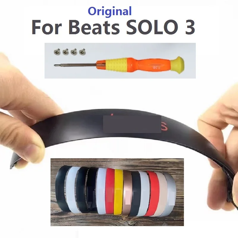 Original Top Plastic Headband for Beats Solo3 SOLO 3 Headphones replacement repair headset spare parts Paired with screws