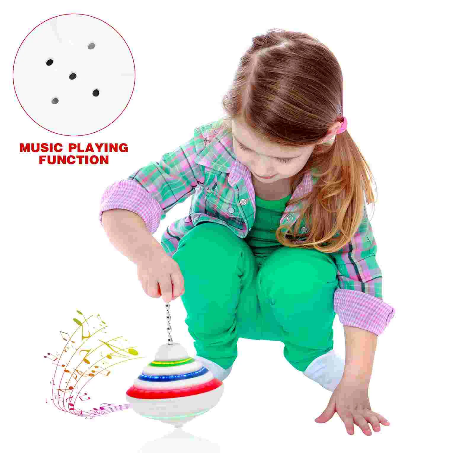 Children Music Top Kids Educational Toy Flashing Gyro Electric Gyros Toys Eucational Children's