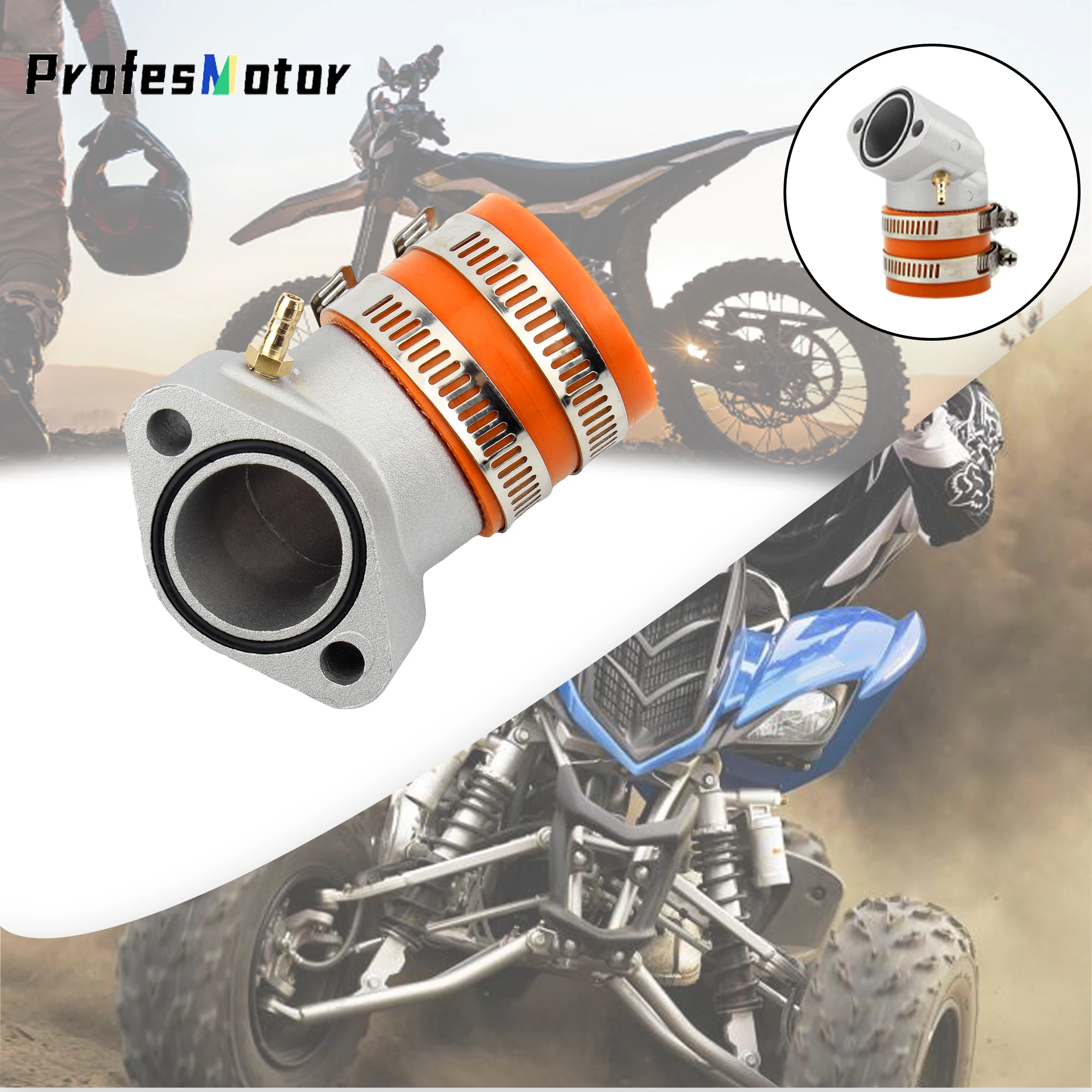 

ATV Scooters Intake Manifold Pipe Carburetor Interface For GY6 Enduro 125cc 150cc 4T Engine Carb Adapter Motorcycles Accessories