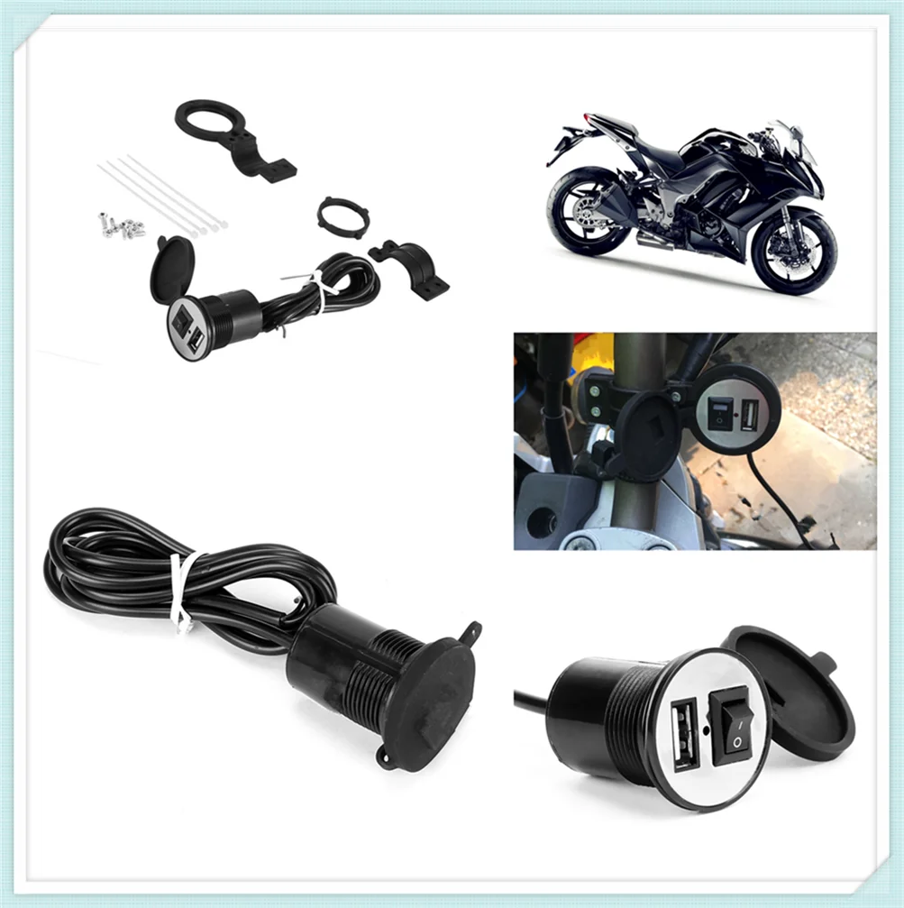 12V car and motorcycle accessories USB phone power socket charger for YAMAHA YZF R15 XT660 X R Z TMAX 500 530 TMAX500 530