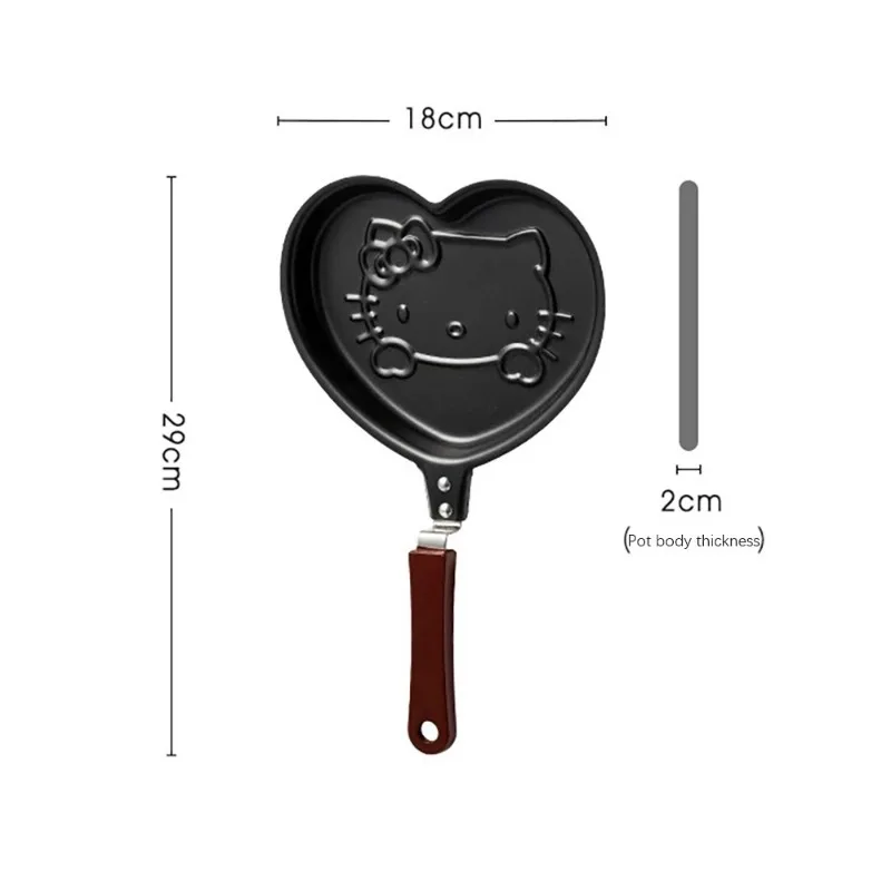 Cute Sanrio Mini Frying Pan Kawaii Hello Kitty Mickey Cartoon Egg'S Pan Kids Breakfast Non Stick Omelet Pan Home Outdoor Camping