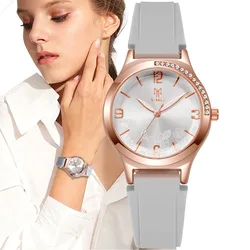 UTHAI H95 Damen-Quarzuhr. Modische und minimalistische Uhr für Damen, Studenten-Armbanduhr mit Silikonarmband