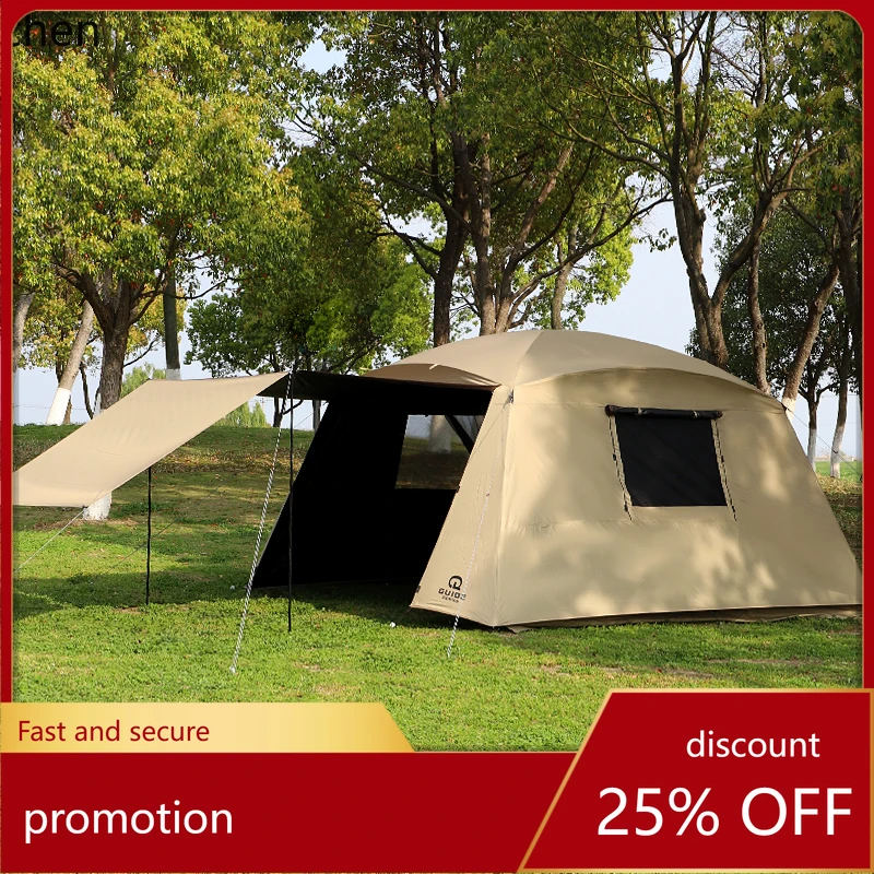 

HXL outdoor mosquito-proof pergola camping self-driving awning cooking tent vinyl canopy tent