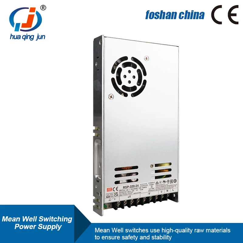 Single Output 320W 24V 13.4A Meanwell Switching Power Supply RSP-320-24 for LED Displays