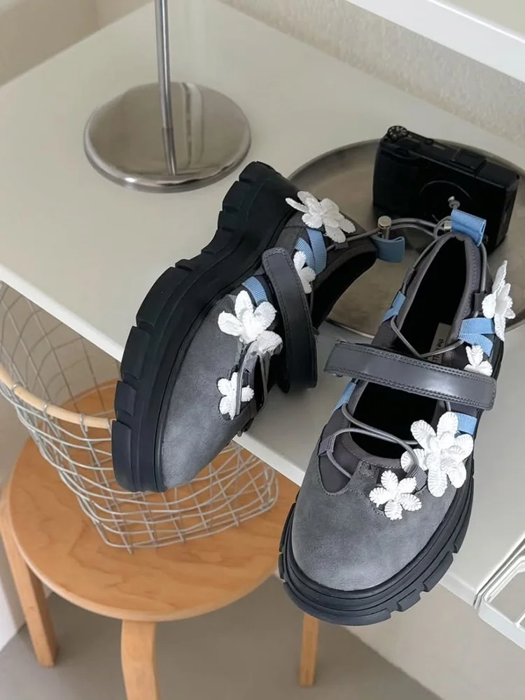 korean-floral-dstring-thi-bot-single-oes-women's-faion-ballet-flats-spring-summer-versatile-casual-oes