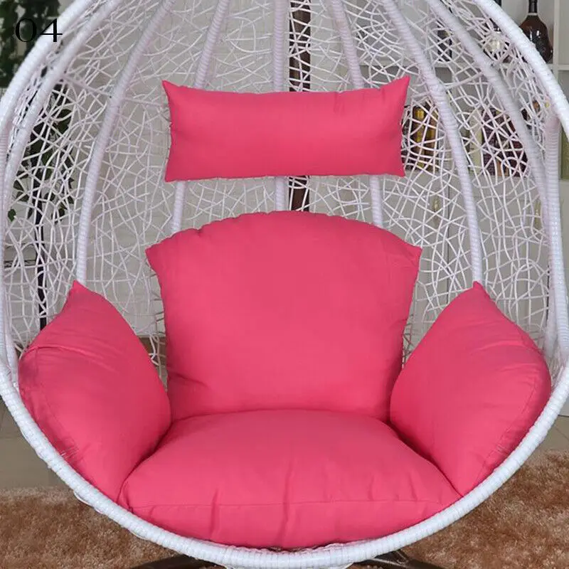 Hanging Swing Egg Chair Cushion Cover Patio Large Round Papasan Pad Detachable Garden Lounger Cushion Cover  (No Filling)