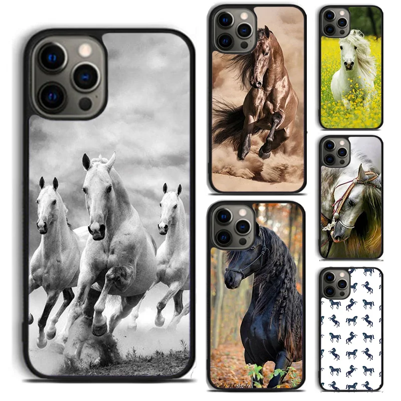 Horse Pony Horse Heartbeat phone Case Cover For iPhone 16 15 14 Plus X XR XS apple 16 11 12 13 mini Pro Max coque