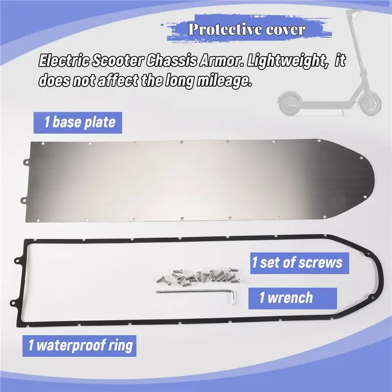 

[NEW!ABKG】 Protective Cover Chassis Armor Case For Ninebot MAX G30 Electric Scooter Chassis Shield Scooter Battery Bottom Cover