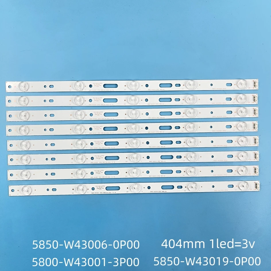 TV Lamp LED Backlight Strips For Telefunken TF-LED43S27T2 Bar line Kit LED Band Array 5800-W43001-5P00 VER02.00 5800-W43001-3P00