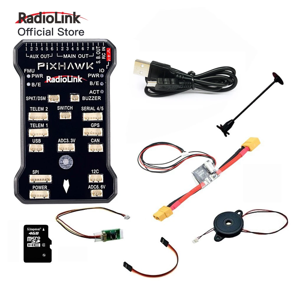 

Radiolink Pixhawk PIX APM 32 Bit Flight Controller FC with GPS Module M8N SE100 for RC Drone Quadcopter/6-8 Axis Multirotor