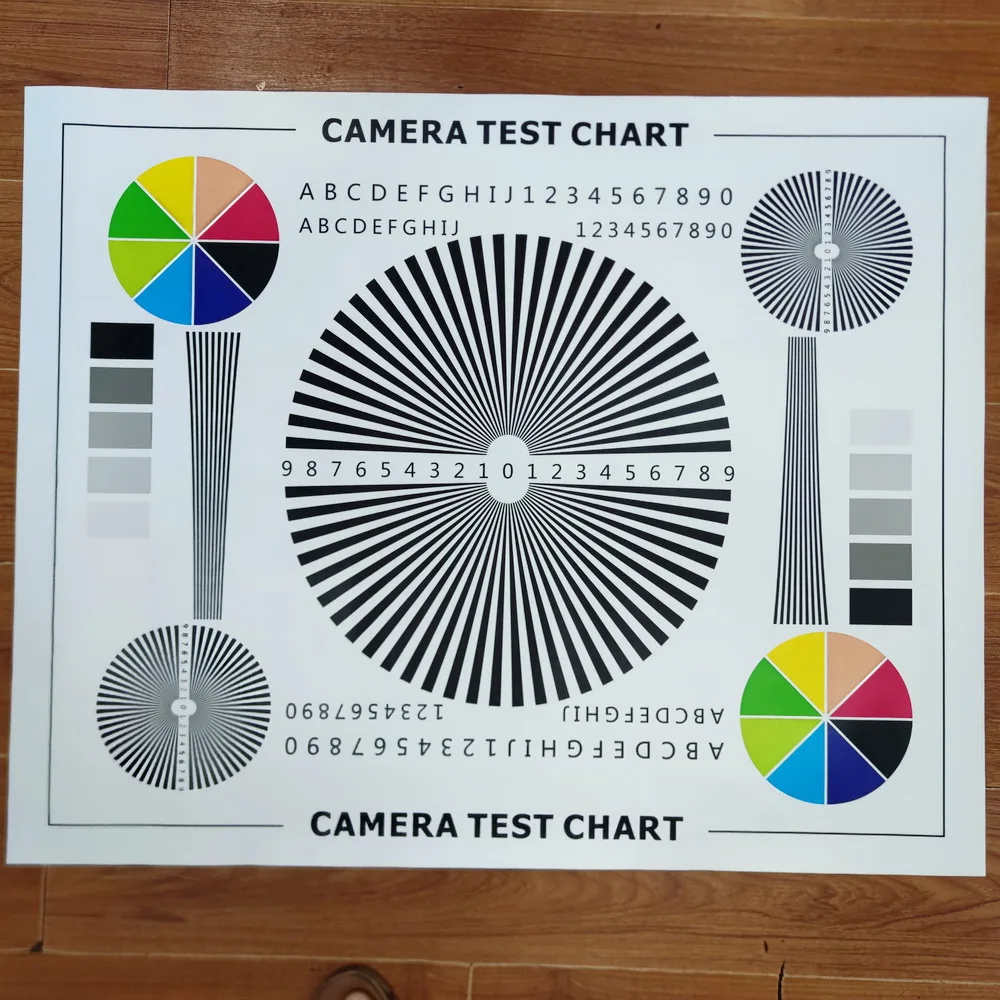 1M*0.75M CCTV Camera Test Chart For Camera Focusing Lens Debugging Test