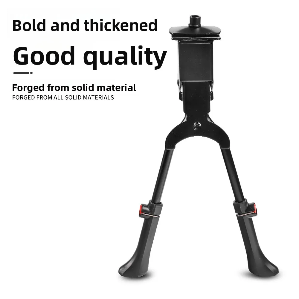 1pc Bicycle Foot Support Aluminum Alloy Double Support Parking Rack Retractable Frame Outdoor Cycling Maintenance Bracket