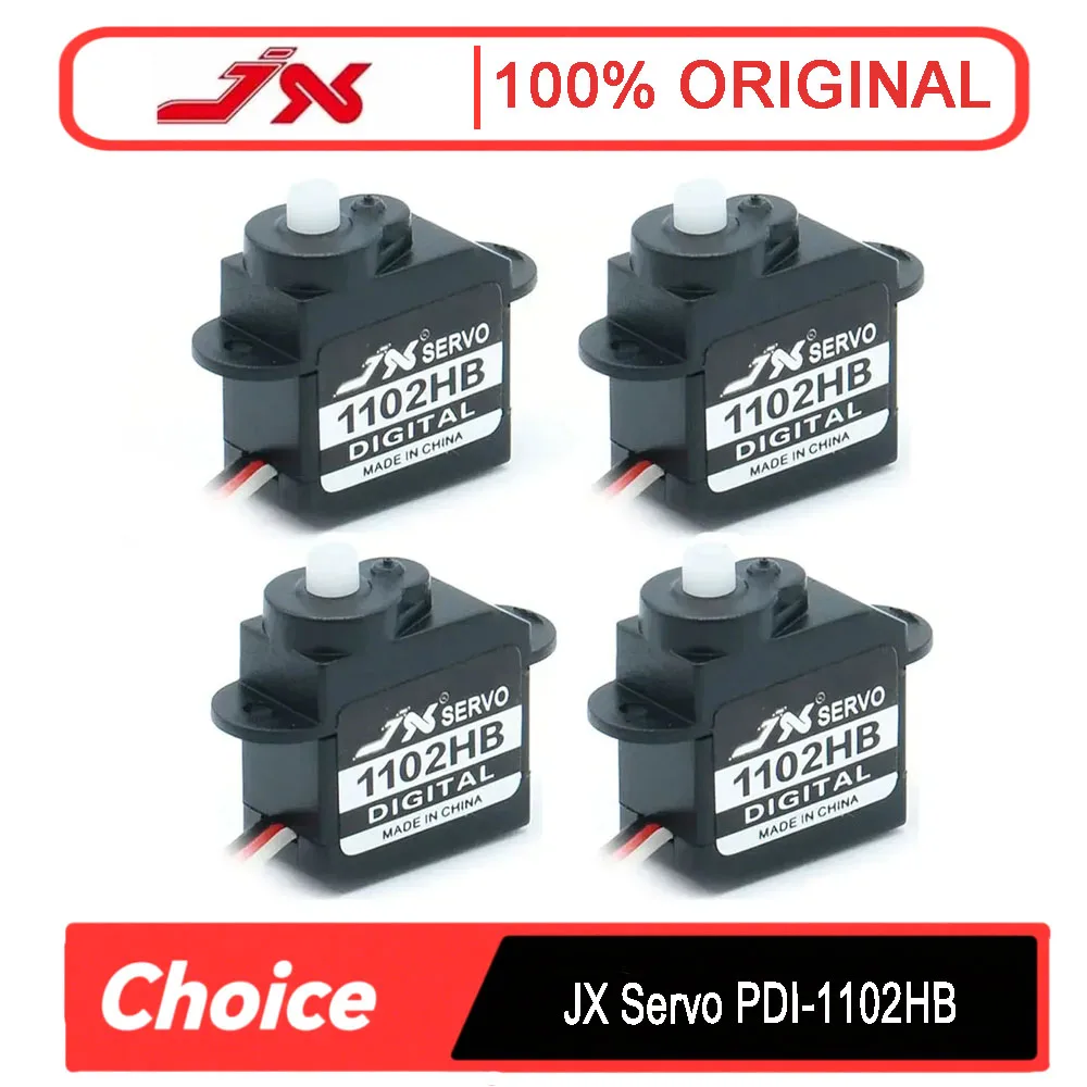 

4 шт. JX PDI-1102HB 2,1 г цифровой сервопривод без сердечника 1,2 кгf・cm@6 В - 75% зажигалка, чем mg90s для 3D самолета/вертолета