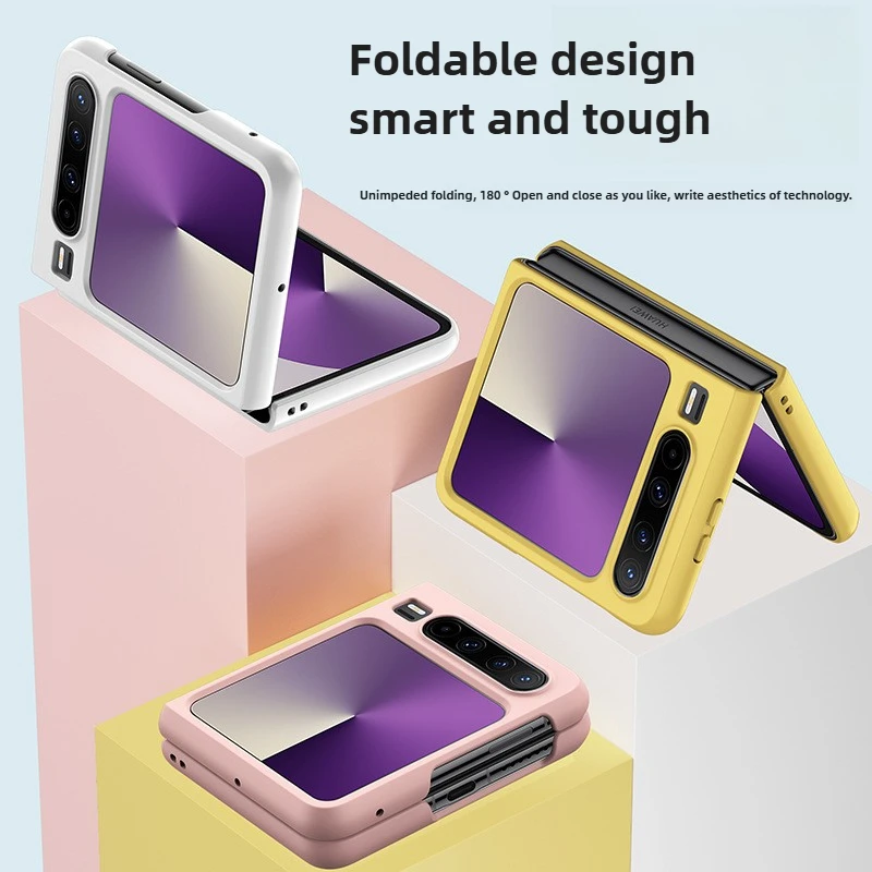 

Fashion Skin Sense For Huawei Pura X Case Folding Screen Simple Anti-Drop Hard Case for Pura X Collector's Edition