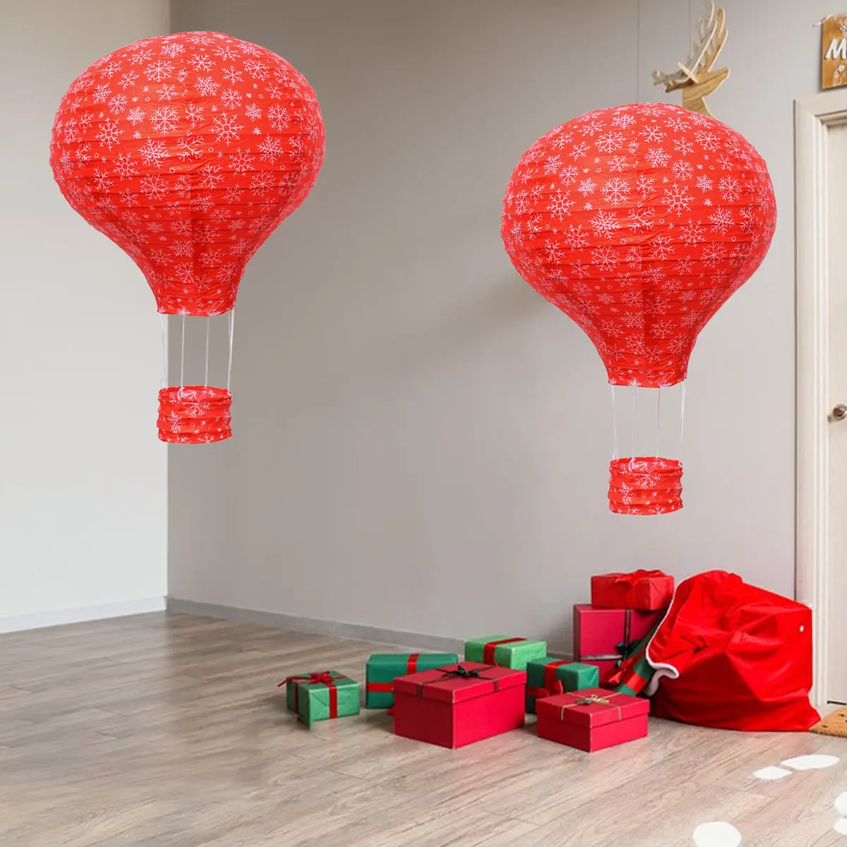 

5Pcs 12 Inch Hot Air Paper Lanterns Cute Lightweight Festival Decorations for Wedding Party Halloween Restaurant Corridor