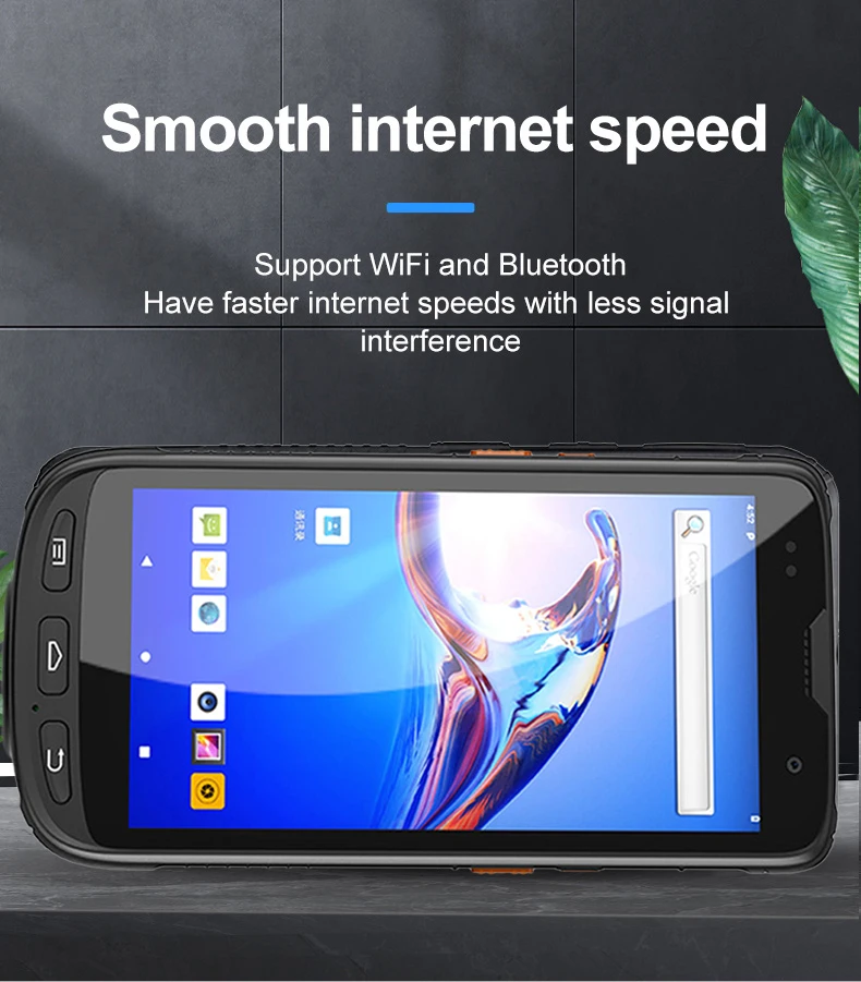 Thcan 13.65 Nfc وظيفة 860-960Mhz المحمول اللاسلكي أندرويد 10.0 المساعد الشخصي الرقمي الصناعي UHF قارئ RFID يده #6