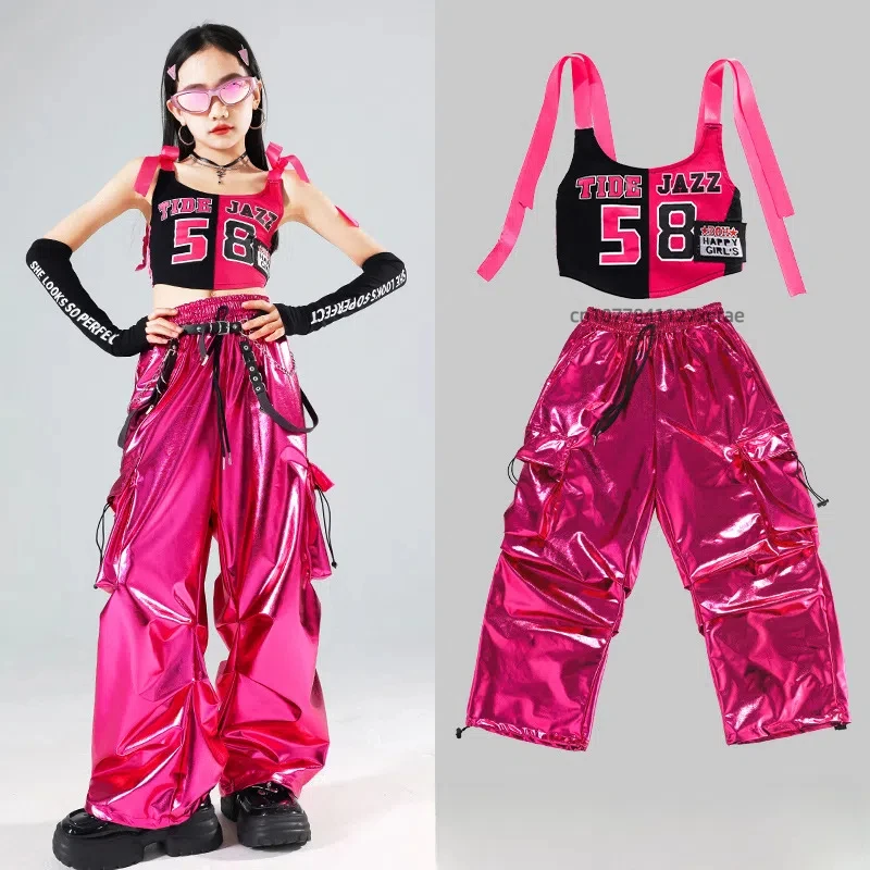 Children's Street Dance Performance Costumes, Boys' Hip-hop Motorcycle Costumes, Hip-hop Girls' Jazz Dance Runway Sets, Trendy