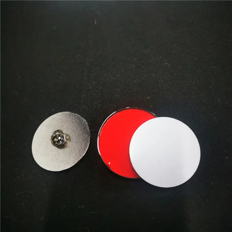 

sublimation blank big size badge pins brooches jewelry printing size:40mm 30pcs/lot