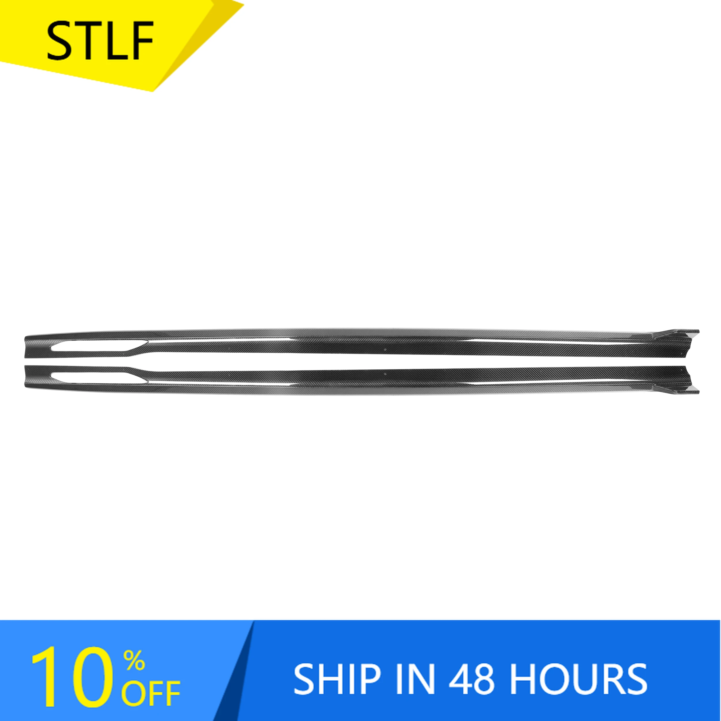 تنانير جانبية من ألياف الكربون STLFReal لسيارات BMWs 4 Series G22 Sports 2021+ تنانير جانبية جديدة من المصد G22 على طراز TK #1